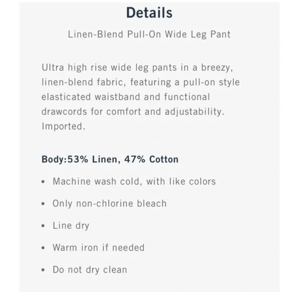 Abercrombie & Fitch linen pants - Picture 10 of 10